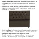 Ver imagem 5 de Cabeceira Estofada Cama Box Solteirão 100 Cm Suede Nina Marrom