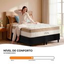 Ver imagem 5 de Cama Box King Bipartido Preto + Colchão Molas Ensacadas Pillow In Zidi Houston 193x203x65cm
