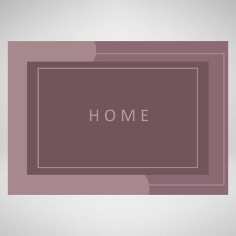 Tapete Porta Entrada Decorativo Antiderrapante 65x45 Home