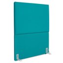 Ver imagem 1 de Cabeceira Solteiro 100 Cm com Frame Luna Suede Azul Turquesa Artte