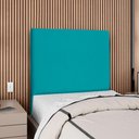 Ver imagem 2 de Cabeceira Solteiro 100 Cm com Frame Luna Suede Azul Turquesa Artte