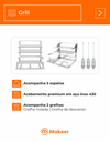 Ver imagem 4 de Kit Churrasqueira Gourmet Preta 1 Duto sem Vidro 3151 PP