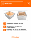 Ver imagem 6 de Kit Churrasqueira Gourmet Preta 1 Duto sem Vidro 3151 PP