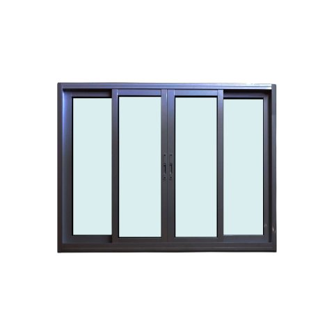 Janela 4 Folhas de Correr Alumínio Preto 120x150 Linha 25