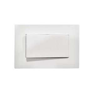 Mini Espelho Interruptor Simples Margirius Para Móveis Mesas - Branco