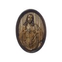 Ver imagem 1 de Quadro Sagrado Coração de Jesus Entalhado em Madeira