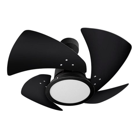 Ventilador de Teto Venti-Delta 130W 84cm 4 Pás Preto Tornado com Painel LED 220V