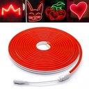 Ver imagem 3 de Fita Led Mangueira Neon 5 Mts Iluminação Flexível Corte 2.5 Cm - Vermelho