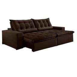 Sofá Retrátil e Reclinável 2,50cm com Pillow e Molas Ensacadas Montebello - Movenzo Estofados - 2