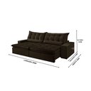 Ver imagem 2 de Sofá Retrátil e Reclinável 2,50cm com Pillow e Molas Ensacadas Montebello - Movenzo Estofados