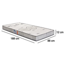 Ver imagem 2 de Colchão Gazin Espuma Dream D20 Solteiro 188cm X 88cm - Rede Móveis