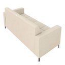 Ver imagem 7 de Sofá Living Decorativo Houston 2 Lugares 200cm Pés em Metal Veludo Bege G33 - Gran Belo