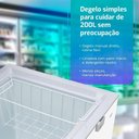 Ver imagem 3 de Freezer e Conservador Horizontal Hq 200 Litros Branco Hq-200cfx 220v
