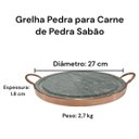 Ver imagem 6 de Jogo Panelas Pedra Sabão com Panela de Pressão Durável 9 Pçs