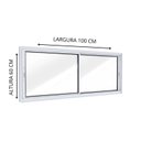 Ver imagem 3 de Janela de Alumínio de Correr Lateral 2 Folhas Móveis 60x100cm Lucasa Ideale Branco