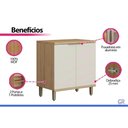 Ver imagem 5 de Balcão Cozinha Bless 2 Portas 80cm Jequitiba/Off White Linea