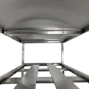 Ver imagem 5 de Mesa Aço Inox Profissional 110x70x90 Cm com 2 Prateleiras Fenestradas com Espelho Nortinox