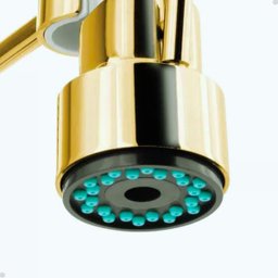 Torneira Gourmet Vip Monocomando Misturador Spray Preto com Dourado/gold - 2
