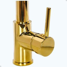 Torneira Gourmet Vip Monocomando Misturador Spray Preto com Dourado/gold - 3