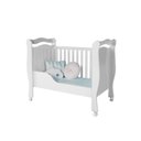 Ver imagem 5 de Berço Mini Cama Grade Móvel Alvin New Marrom/Nature/Branco