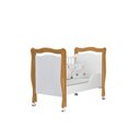 Ver imagem 2 de Berço Mini Cama Grade Móvel Alvin New Marrom/Nature/Branco