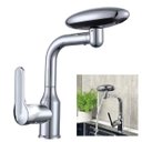 Ver imagem 1 de Torneira Monocomando Cozinha Misturador Agua Fria Quente Quatro Jatos Rotaçao 360 Graus Mesa Bancada