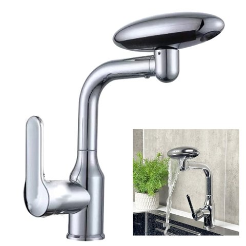 Torneira Monocomando Cozinha Misturador Agua Fria Quente Quatro Jatos Rotaçao 360 Graus Mesa Bancada