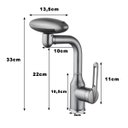 Ver mais imagens de Torneira Monocomando Cozinha Misturador Agua Fria Quente Quatro Jatos Rotaçao 360 Graus Mesa Bancada