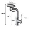 Torneira Monocomando Cozinha Misturador Agua Fria Quente Quatro Jatos Rotaçao 360 Graus Mesa Bancada - 8