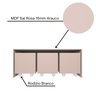 Mesa Organizadora de Brinquedos com 3 Baús 100% Mdf Plancasa Sal Rosa - 6