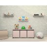 Mesa Organizadora de Brinquedos com 3 Baús 100% Mdf Plancasa Sal Rosa - 2