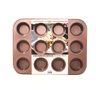 Forma Molde 12 Muffins Aço Carbono Rosê 35,5x27cm Bistró - 4