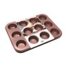 Forma Molde 12 Muffins Aço Carbono Rosê 35,5x27cm Bistró - 3