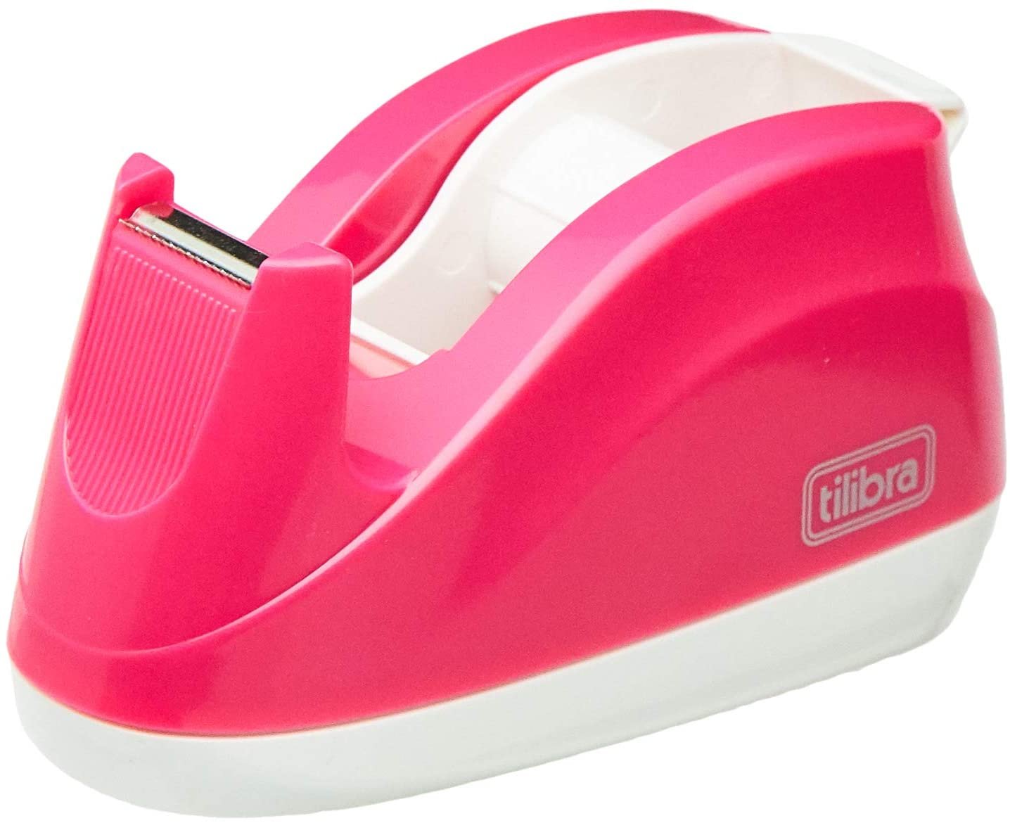 Suporte Para Fita Adesiva Escritório Rosa Neon Tilibra - 3