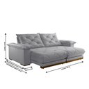 Ver imagem 3 de Sofá Retrátil Marrocos 2,90m 05 Lugares Mola Ensacada Txr