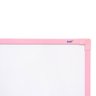 Quadro Branco Moldura Mdf 80 X 60cm Stalo Rosa - 4