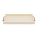 Ver imagem 1 de Bandeja Decorativa em Mdf com Revestimento em Pu Bege Claro 44cm 19341 Mart