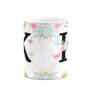 Ver imagem 3 de Caneca Floral - Inicial do Nome Letra K - 325ml