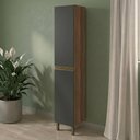 Ver imagem 2 de Paneleiro 2 Portas MDF 35x221 cm Kali 122286 Carvalho Toq Chumbo Nicioli
