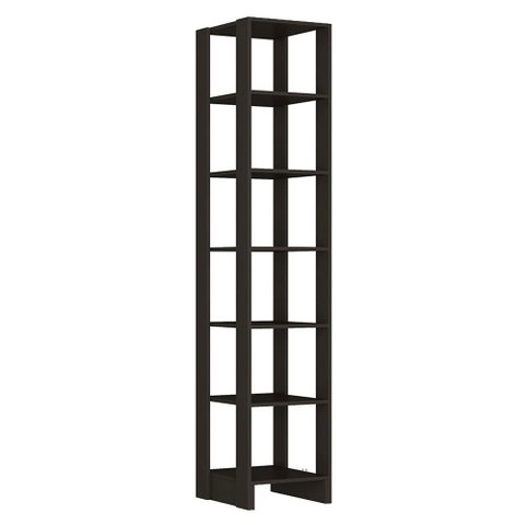 Estante Multiuso 6 Prateleiras Ey104 200x40 Cm Grafite Intenso Novam