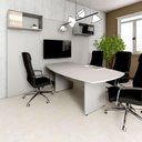 Ver imagem 1 de Mesa de Reunião Orgânica 270cm x 110cm Pés Painel Escritório F5 Office Cor:Cinza