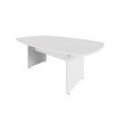 Ver imagem 2 de Mesa de Reunião Orgânica 270cm x 110cm Pés Painel Escritório F5 Office Cor:Cinza
