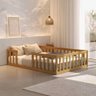Cama de Casal Montessoriana em Madeira Nogueira - 1