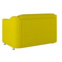 Ver imagem 4 de Namoradeira Elegante 2 Lugares Sala de Estar – Balaqui Decor Cor:Amarelo