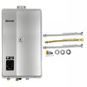 Ver imagem 2 de Aquecedor Rinnai 32,5 Litros E33 Feh Glp Prata (digital) + Kit Ligação de 40cm