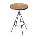 Ver imagem 5 de Conjunto Mesa Bistrô com 2 Banquetas Rubi Courino Caramelo | Aço Preto - Sallar Home