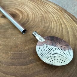 Bomba 23cm para Tererê Chimarrão Anel Cuia Mil Furos Inox Escovinha Bortonaggio - 4