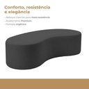 Ver imagem 3 de Puff Orgânico 3 Lugares Curvo 152cm Multimóveis Preto