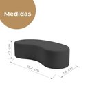 Ver imagem 4 de Puff Orgânico 3 Lugares Curvo 152cm Multimóveis Preto