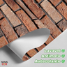Papel de Parede Tijolinho 3d Marrom Envelhecido Realista Lavável Fácil Aplicação - 4